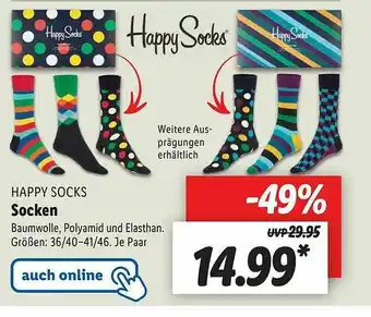 Lidl Happy Socks Socken Angebot