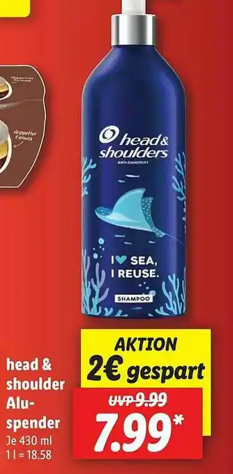 Lidl Head & Shoulder Alu-spender Angebot