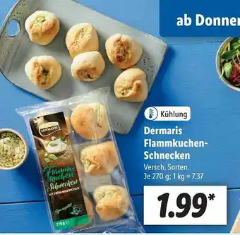 Lidl Dermaris Flammkuchen-schnecken Angebot