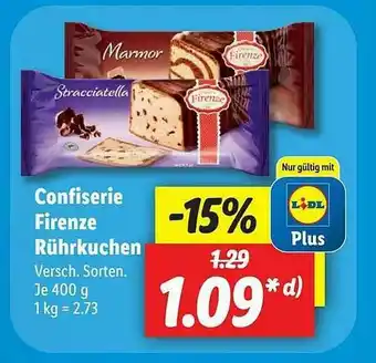 Lidl Confiserie Firenze Rührkuchen Angebot