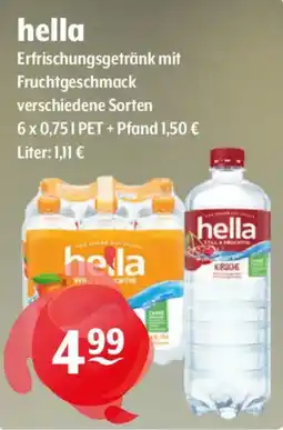 Getränke Hoffmann hella Erfrischungsgetränk mit Fruchtgeschmack Angebot
