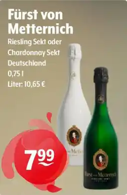 Getränke Hoffmann Fürst von Metternich Riesling Sekt oder Chardonnay Sekt Angebot