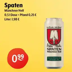 Getränke Hoffmann Spaten Münchner Hell Angebot