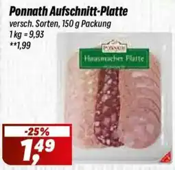 Simmel Ponnath Aufschnitt-Platte Angebot