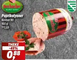 Simmel Prebacher Paprikalyoner Angebot
