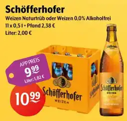 Getränke Hoffmann Schöfferhofer Weizen Naturtrüb Angebot