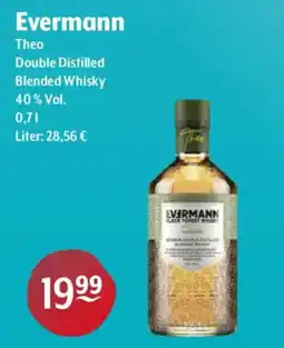 Getränke Hoffmann Evermann Theo Double Distilled Blended Whisky Angebot