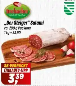 Simmel Drehsacher Wurst GmbH „Der Steiger“ Salami Angebot