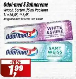 Simmel Odol-med 3 Zahncreme Angebot
