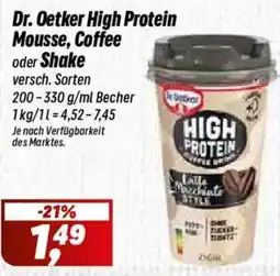 Simmel Dr. Oetker High Protein Mousse, Coffee Angebot