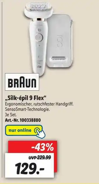 Lidl Braun „silk-épil 9 Flex“ Angebot