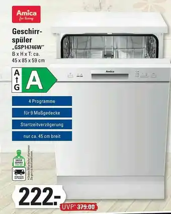 Marktkauf Geschirrspüler „gsp14746w Angebot