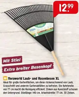 Raiffeisen Markt floraworld Laub- und Rasenbesen XL Angebot