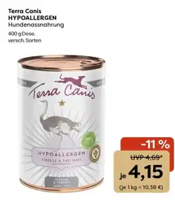Zoo & Co Terra Canis HYPOALLERGEN Hundenassnahrung Angebot