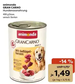 Zoo & Co animonda GRAN CARNO Hundenassnahrung Angebot