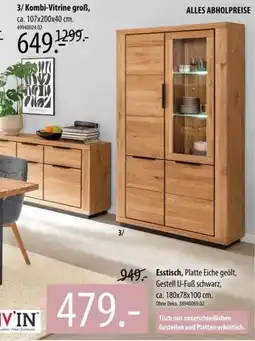 Franz Knuffmann 3/Kombi-Vitrine groß Angebot