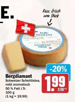 AEZ Bergdiamant Schweizer Schnittkäse, mild aromatisch Angebot