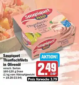 AEZ Saupiquet Thunfischfilets in Olivenöl Angebot