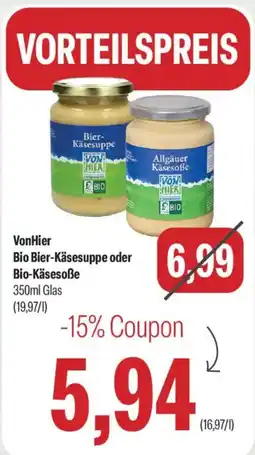 Feneberg VonHier Bio Bier-Käsesuppe oder Bio-Käsesoße Angebot