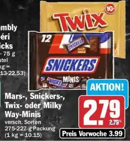 AEZ Mars-, Snickers-, Twix- oder Milky Way-Minis Angebot