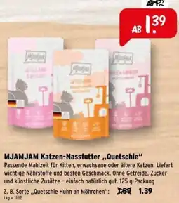 Raiffeisen Markt MJAMJAM Katzen-Nassfutter ,,Quetschie" Angebot