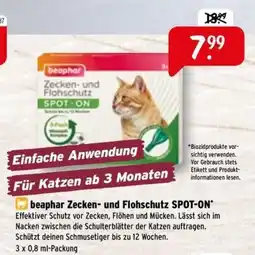 Raiffeisen Markt beaphar Zecken- und Flohschutz SPOT-ON Angebot