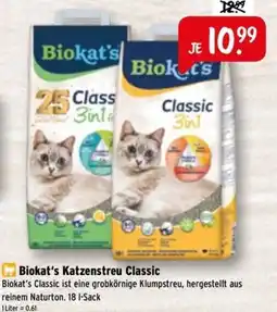Raiffeisen Markt Biokat's Katzenstreu Classic Angebot
