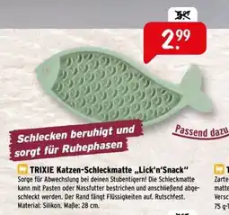 Raiffeisen Markt TRIXIE Katzen-Schleckmatte „Lick'n'Snack“ Angebot