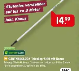 Raiffeisen Markt GÄRTNERGLÜCK Teleskop-Stiel mit Konus Angebot