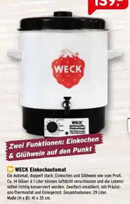 Raiffeisen Markt WECK Einkochautomat Angebot