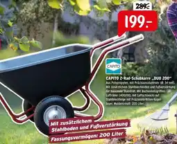 Raiffeisen Markt CAPITO 2-Rad-Schubkarre „DUO 200“ Angebot