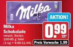 AEZ Milka Schokolade Angebot