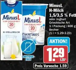 AEZ MinusL H-Milch Angebot