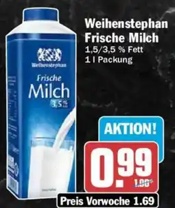 AEZ Weihenstephan Frische Milch Angebot