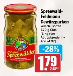 AEZ Spreewald-Feldmann Gewürzgurken Angebot