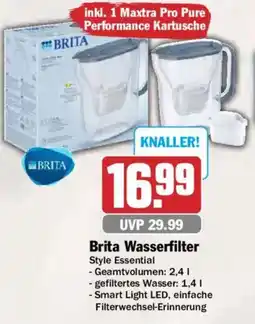AEZ Brita Wasserfilter Style Essential Angebot