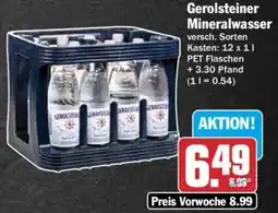 AEZ Gerolsteiner Mineralwasser Angebot
