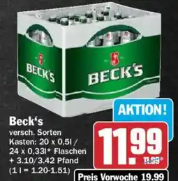 AEZ Beck's Angebot