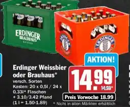 AEZ Erdinger Weissbier oder Brauhaus Angebot
