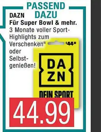 Marktkauf Dazn Für Super Bowl & Mehr Angebot