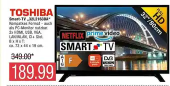 Marktkauf Toshiba Smart-tv „32l2163da” Angebot