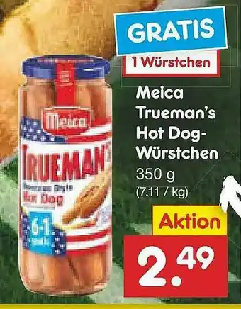 Netto Marken-Discount Meica Trueman's Hot Dog- Würstchen Angebot