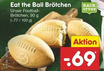 Netto Marken-Discount Eat The Ball Brötchen Angebot