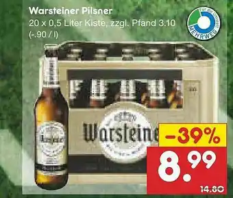 Netto Marken-Discount Warsteiner Pilsner Angebot