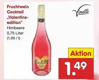 Netto Marken-Discount Fruchtwein Cocktail „valetins Edition” Angebot