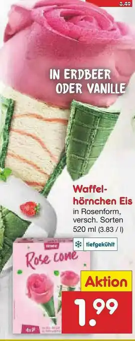 Netto Marken-Discount Waffel- Hörnchen Eis Angebot