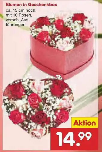 Netto Marken-Discount Blumen In Geschenkbox Angebot