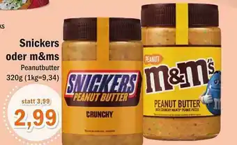 Aktiv Irma Snickers Oder M&ms Peanutbutter Angebot