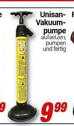 CENTERSHOP Unisan-vakuum-pumpe Angebot