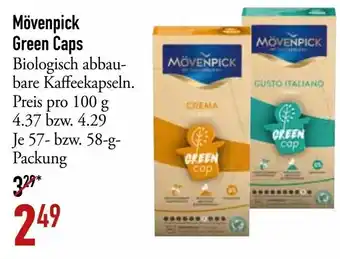 Galeria Markthalle Mövenpick Green Caps 58 - g Packung Angebot